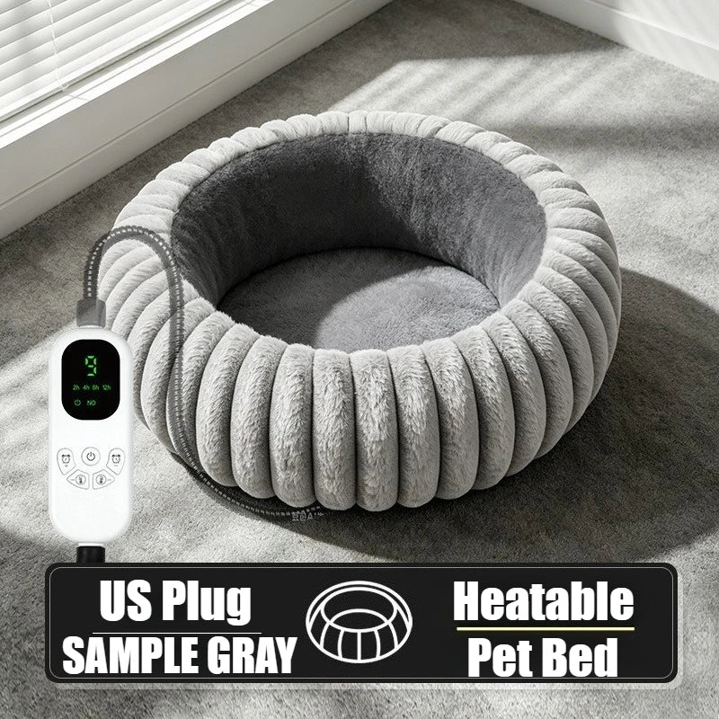Electric Heating round pet Bed 