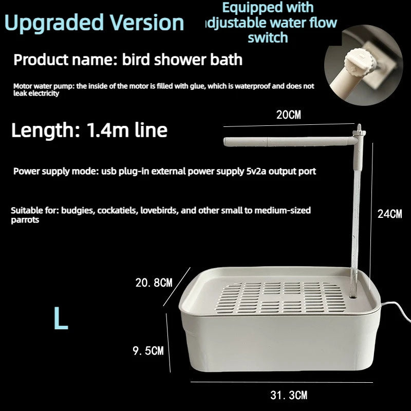 Bird Daily Use Bathtub Bird Shower