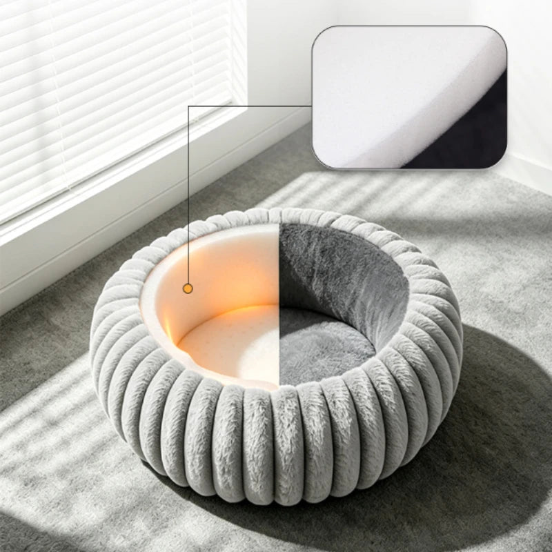 Electric Heating round pet Bed 