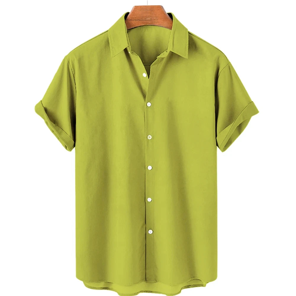 Solid Color Shirt For Men