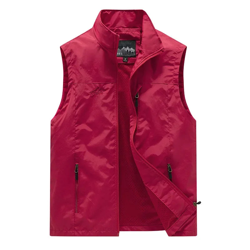 New Men Waistcoat Outdoor Leisure