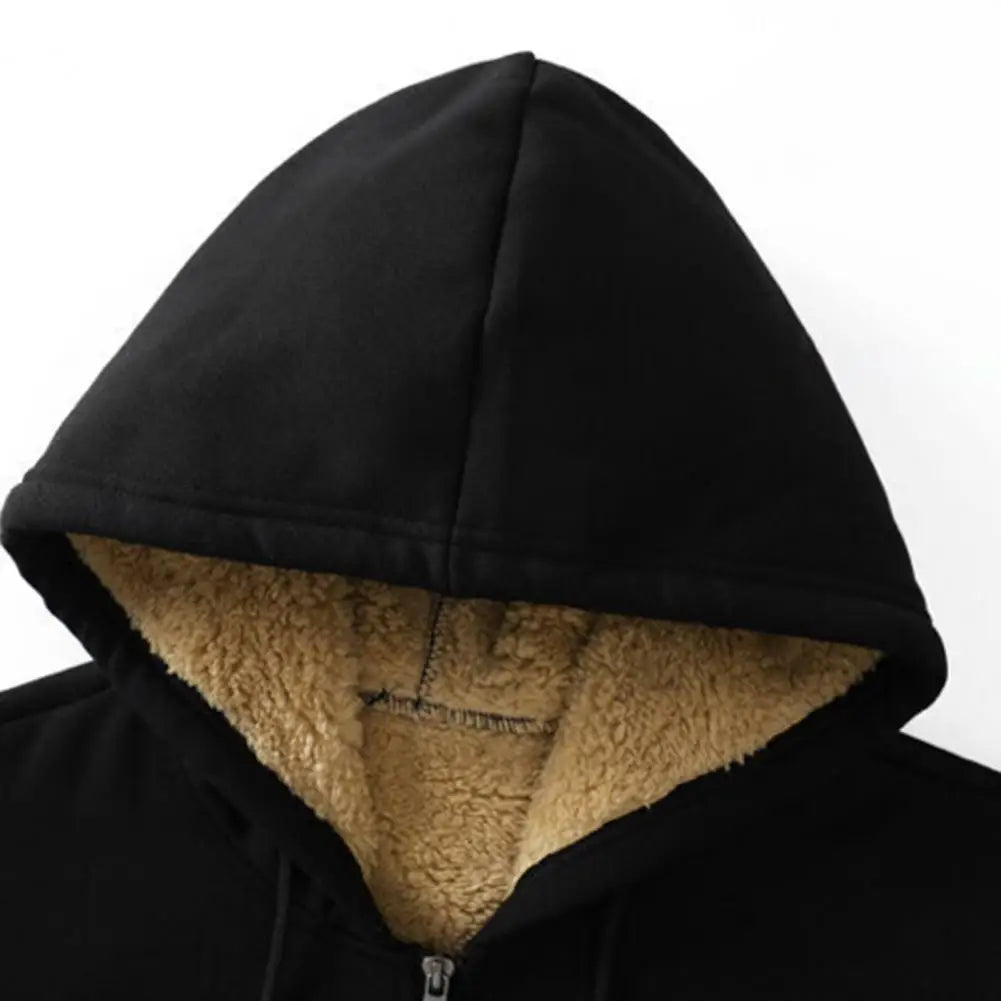 Trendy Sweatshirt Coat Front Pockets