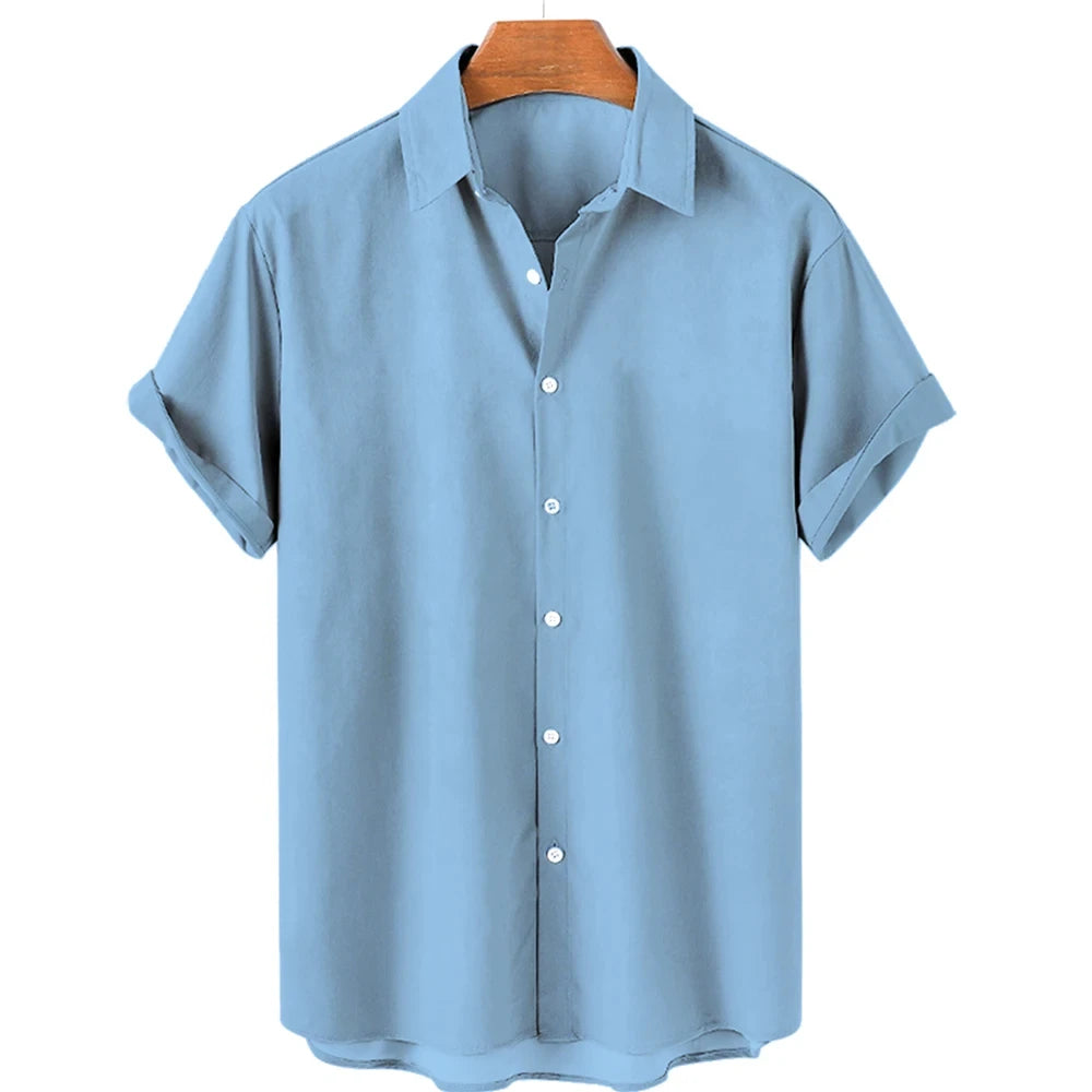 Solid Color Shirt For Men