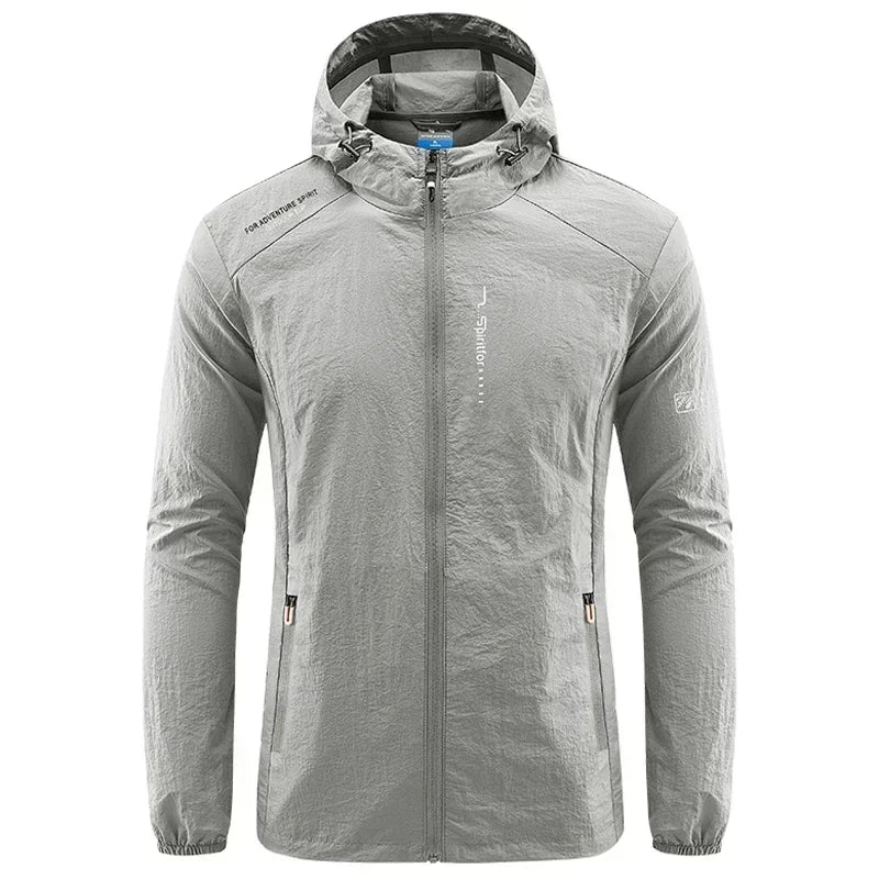 UV Protection Windbreaker Quick Dry Jacket Outdoor Sun-Protective Thin Hiking Fishing Cycling Hooded Sport Light