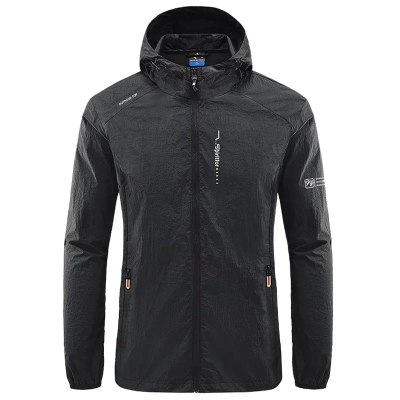 UV Protection Windbreaker Quick Dry Jacket Outdoor Sun-Protective Thin Hiking Fishing Cycling Hooded Sport Light