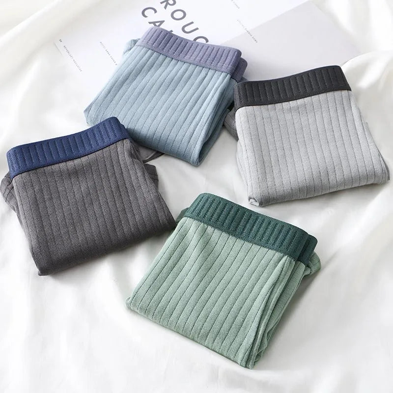 7Pcs/Lot Men's Cotton Underwear Boxer Shorts Pure Cotton Breathable