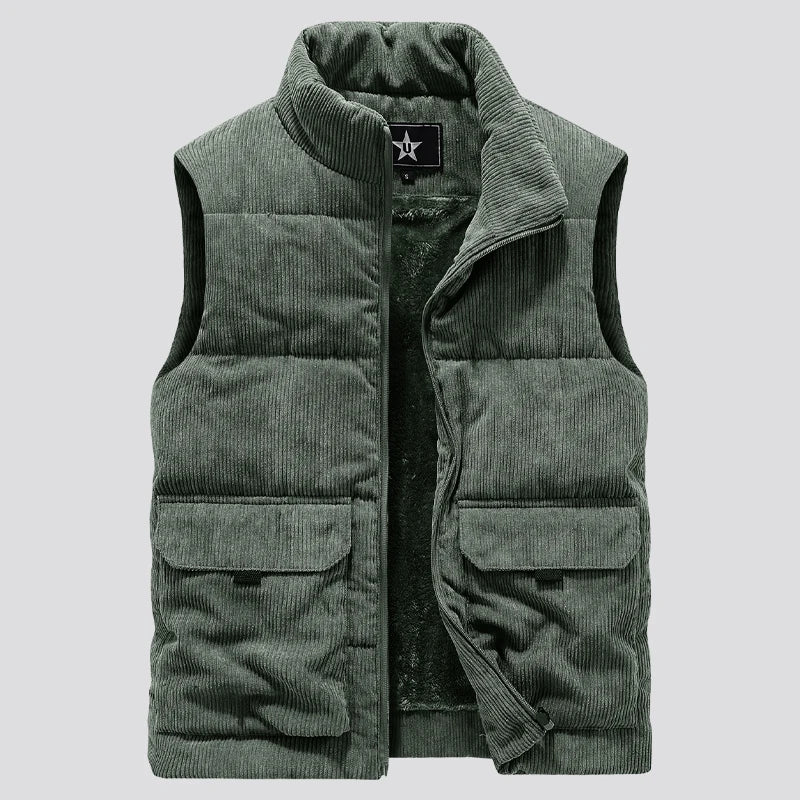 Winter Male Fleece Warm Vest Coats