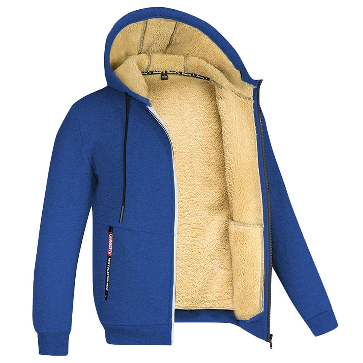 Trendy Sweatshirt Coat Front Pockets