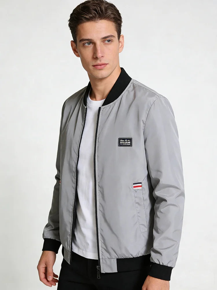 Men's Lightweight Windbreaker Spring Autumn Jacket Coat Men's Windproof Outdoor Casual Stylish Zipper Pocket Jacket