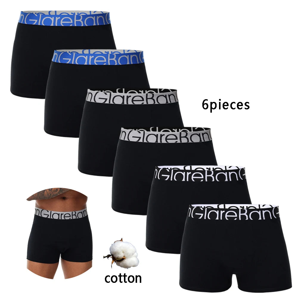 6pcs Pack Cotton Boxer