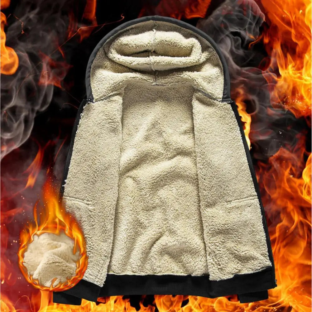 Trendy Sweatshirt Coat Front Pockets