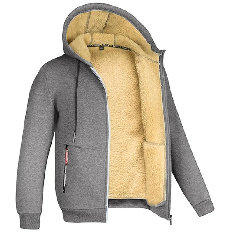 Trendy Sweatshirt Coat Front Pockets