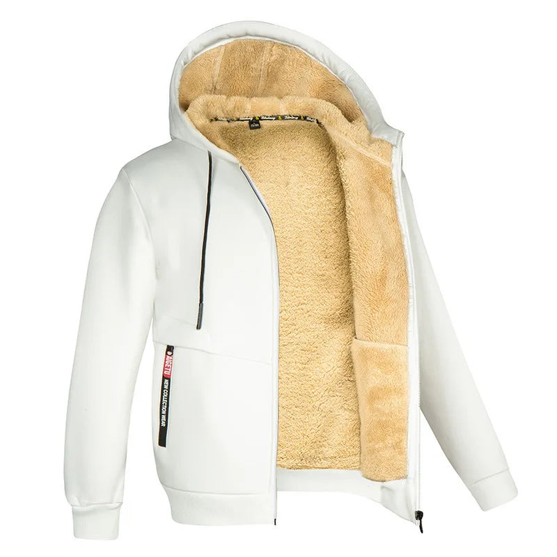 Trendy Sweatshirt Coat Front Pockets