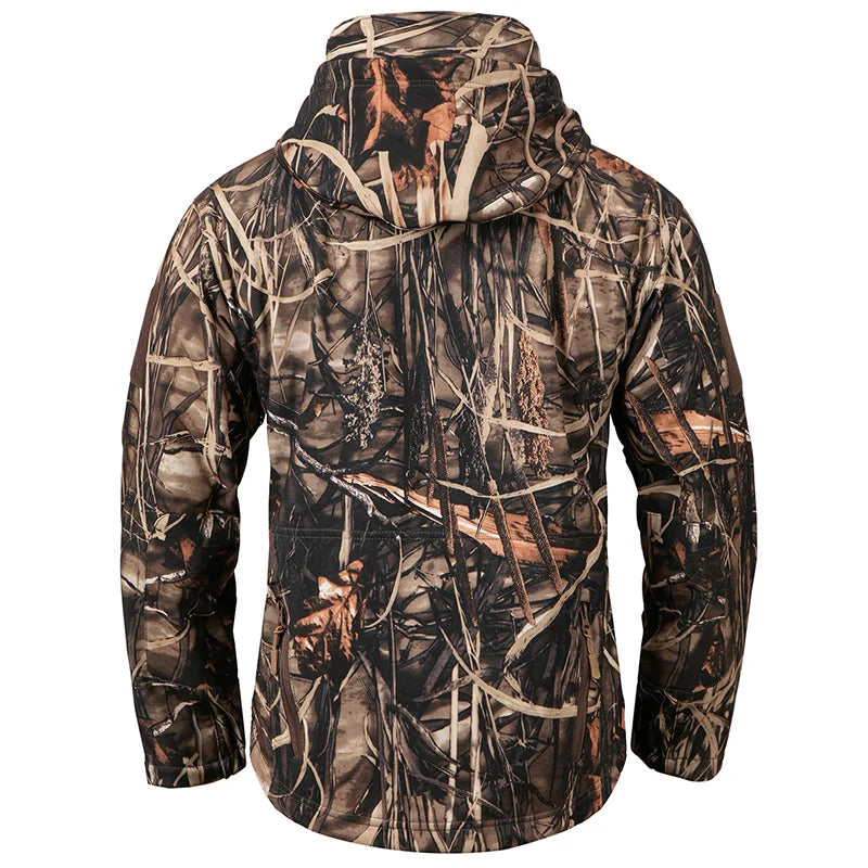 Men's Silent Soft Shell Camouflage Tactical Jacket Waterproof