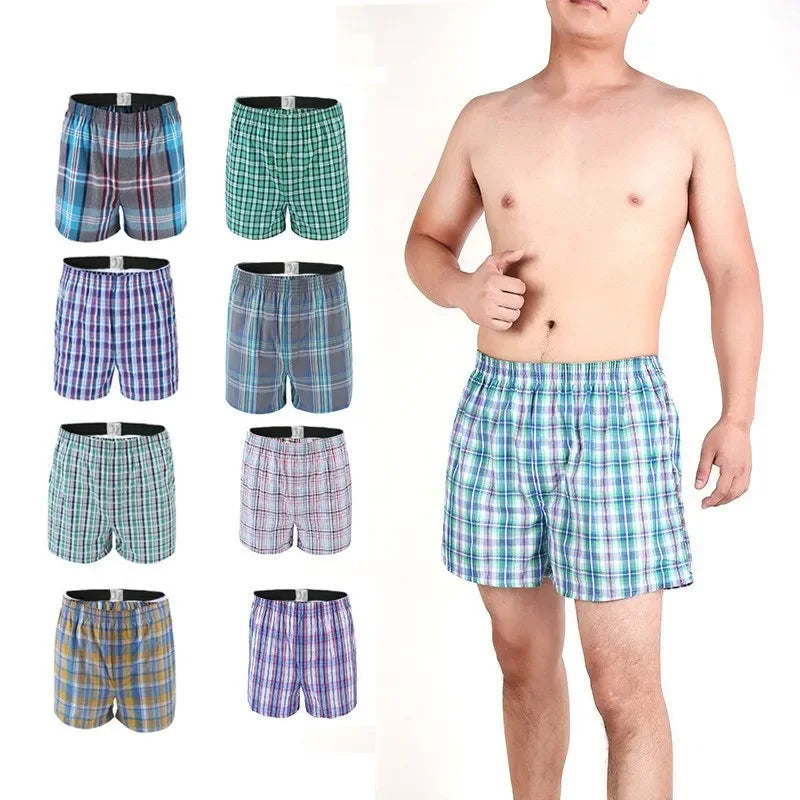 5Pcs/lot Boxer Men Thin Summer Underwear Cotton