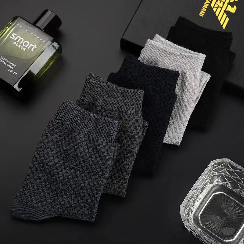 10Pairs/Lot Men's Bamboo Socks Comfortable Breathable Casual