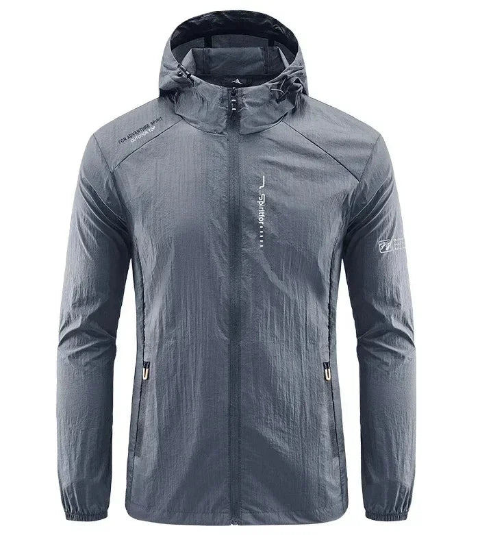 UV Protection Windbreaker Quick Dry Jacket Outdoor Sun-Protective Thin Hiking Fishing Cycling Hooded Sport Light