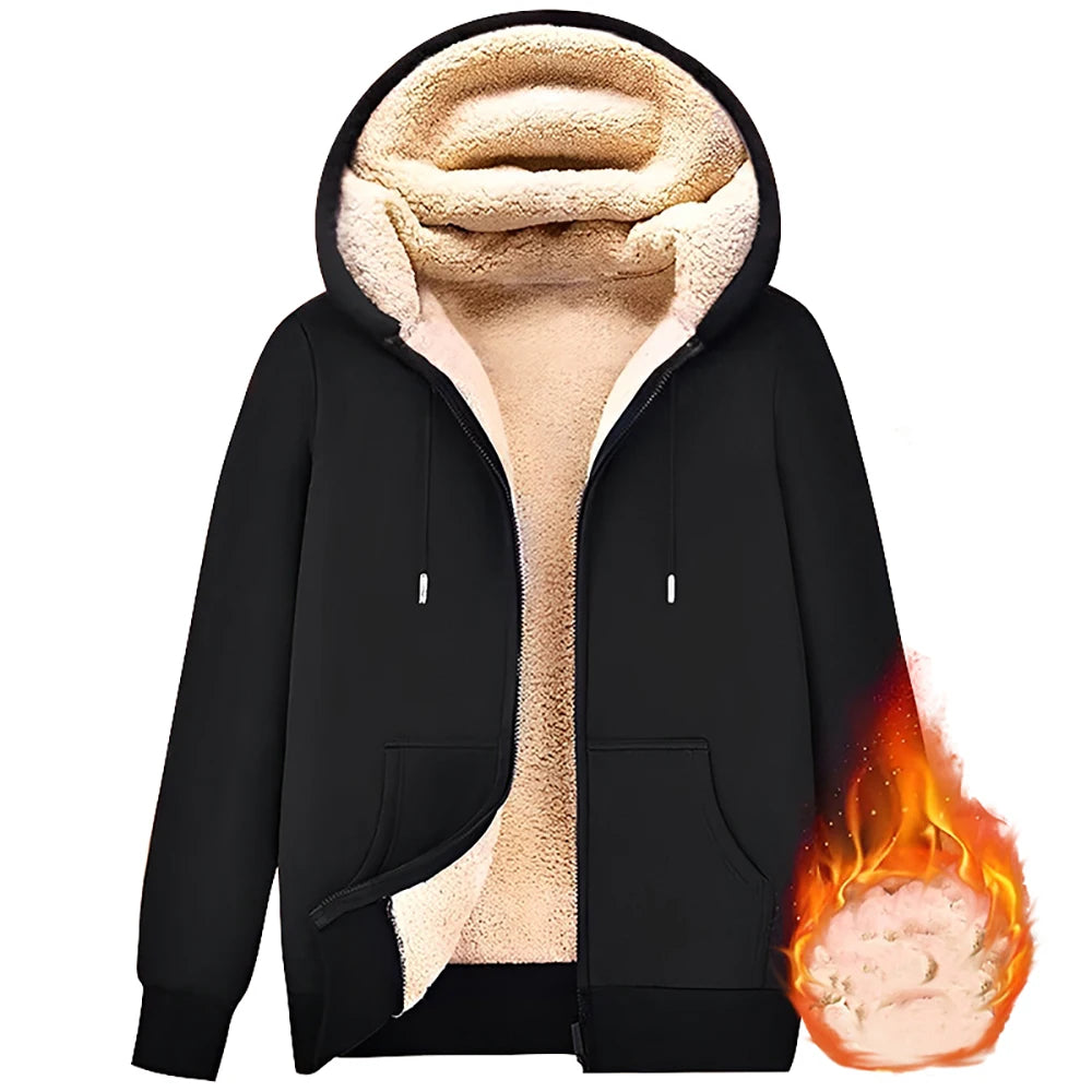 Trendy Sweatshirt Coat Front Pockets