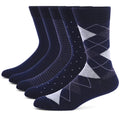 5 Pairs Mens Dress Socks Plus Large Size