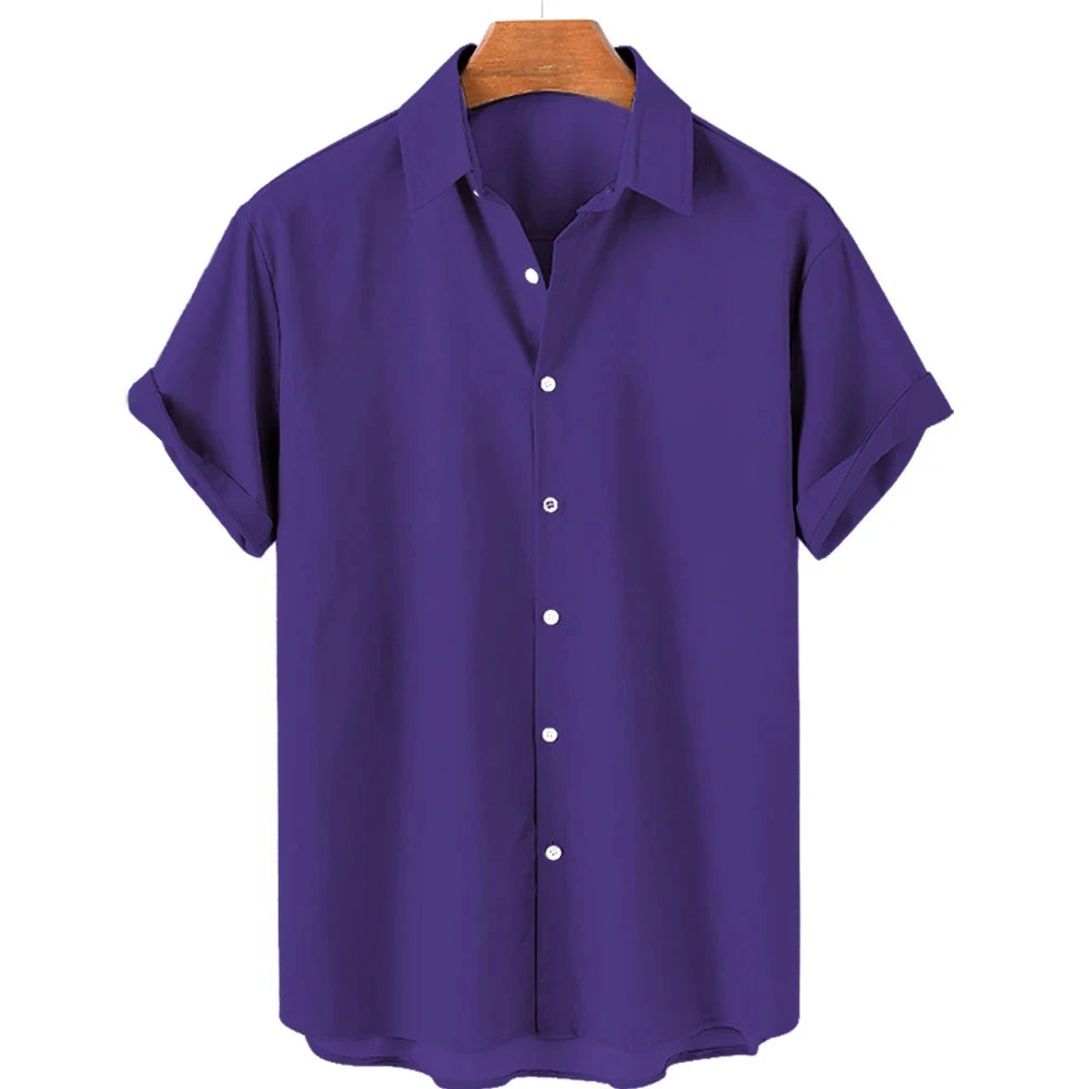 Solid Color Shirt For Men