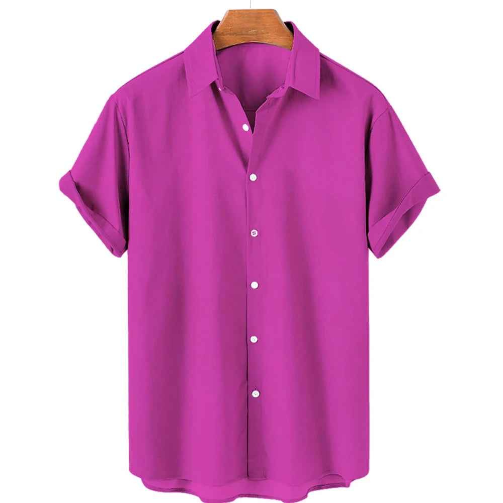 Solid Color Shirt For Men