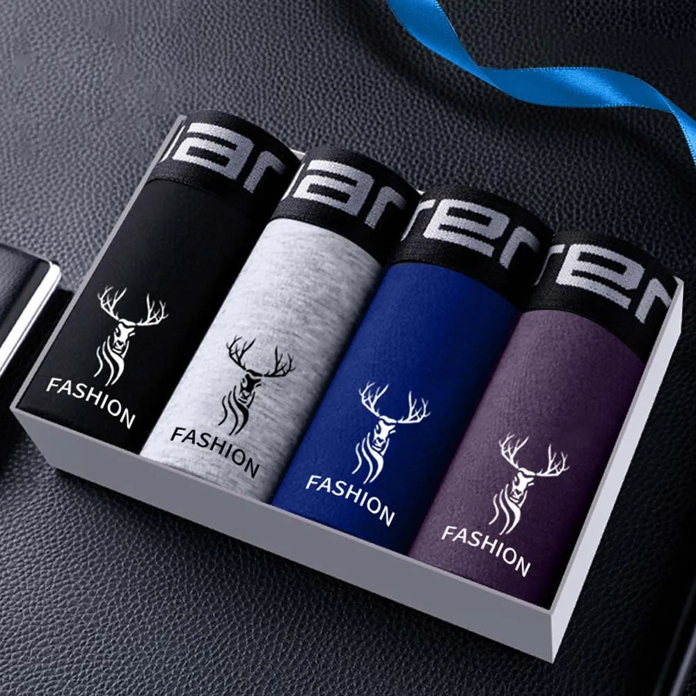 4/8Pcs Boxers Man Breathable Cotton Man Underwear