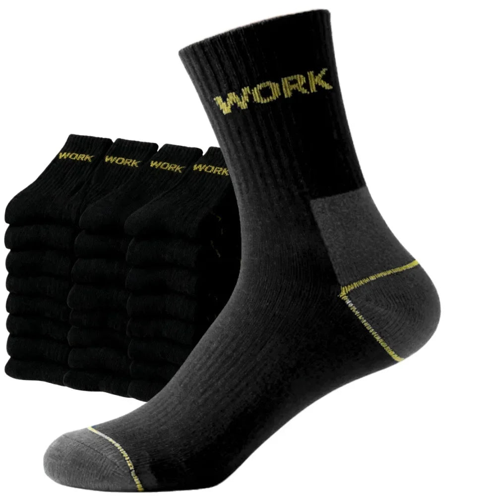 1/10/20Pairs Men's Crew Socks Breathable Moisture Wicking Sports Socks