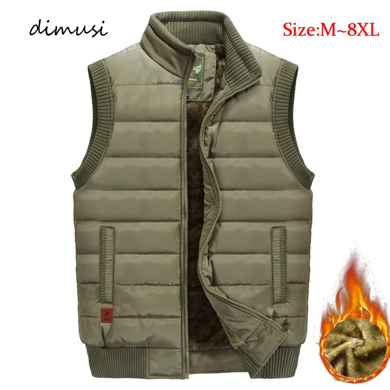 Winter Mens Fleece Jacket Sleeveless Vest