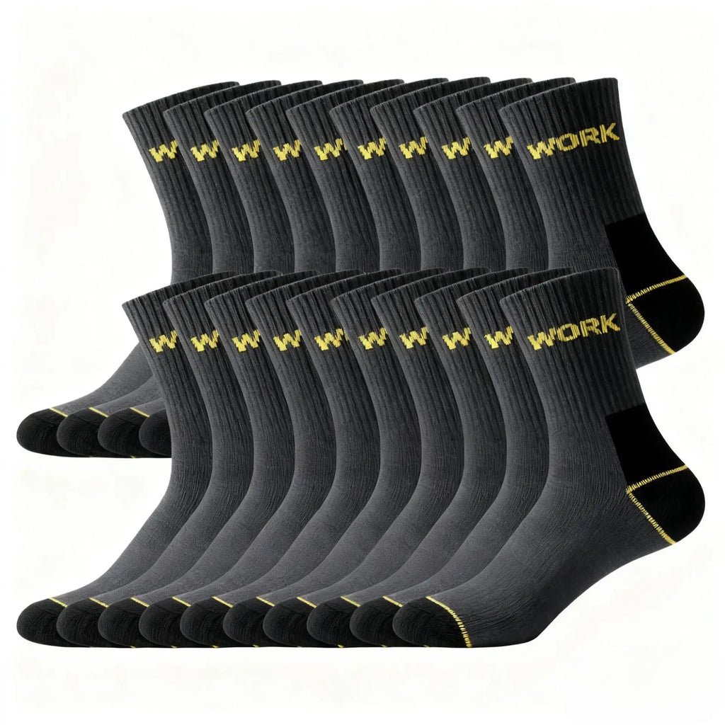 1/10/20Pairs Men's Crew Socks Breathable Moisture Wicking Sports Socks