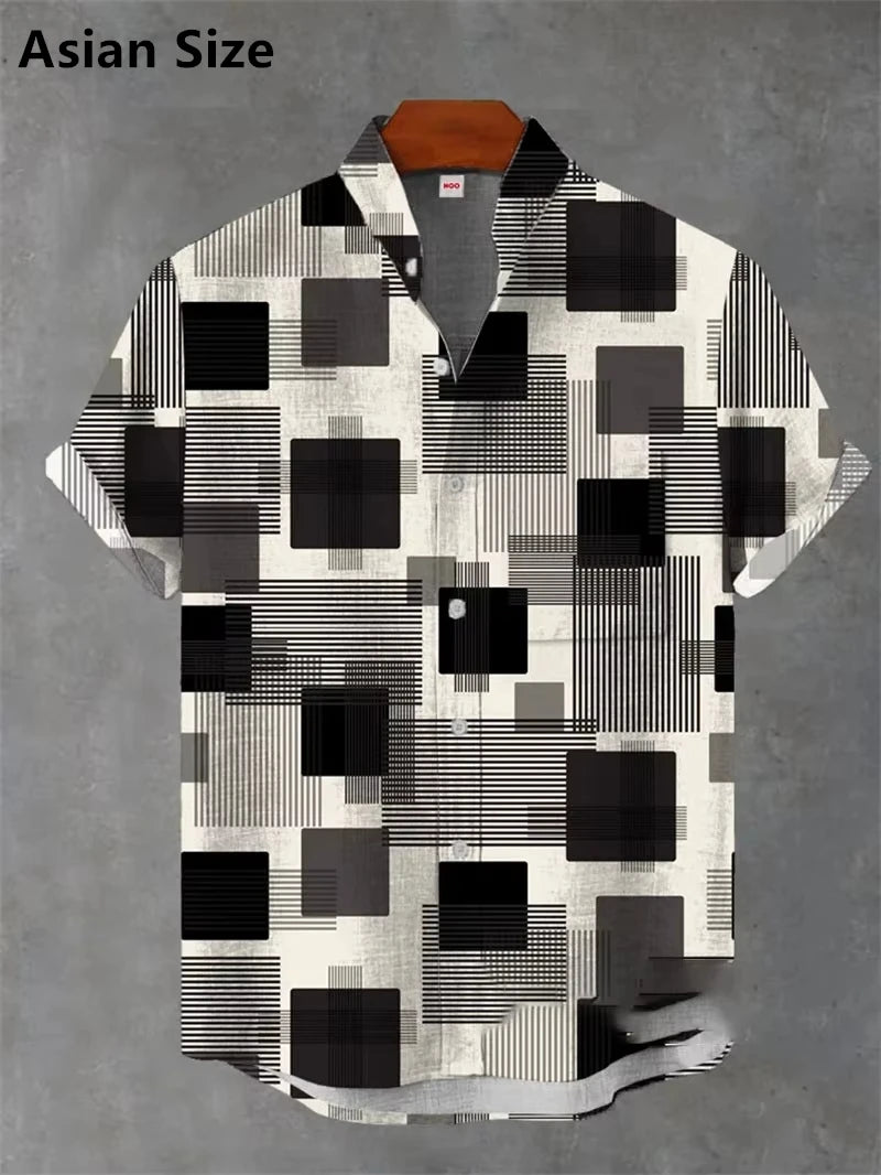 Vintage Men's Shirt 3D Printed Shirt