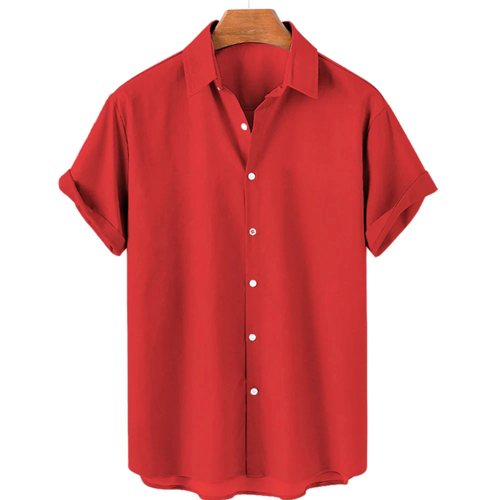 Solid Color Shirt For Men