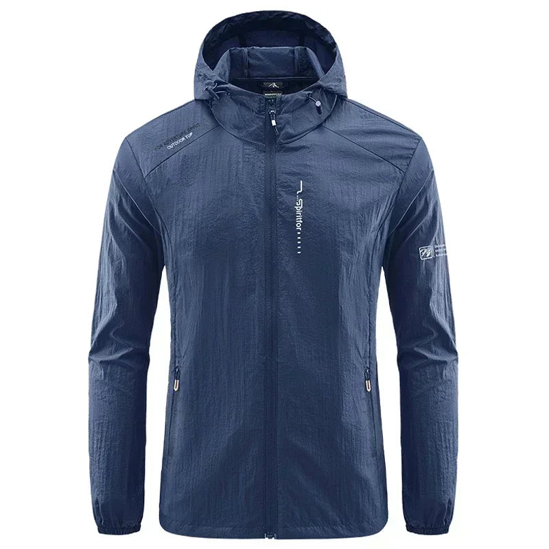 UV Protection Windbreaker Quick Dry Jacket Outdoor Sun-Protective Thin Hiking Fishing Cycling Hooded Sport Light