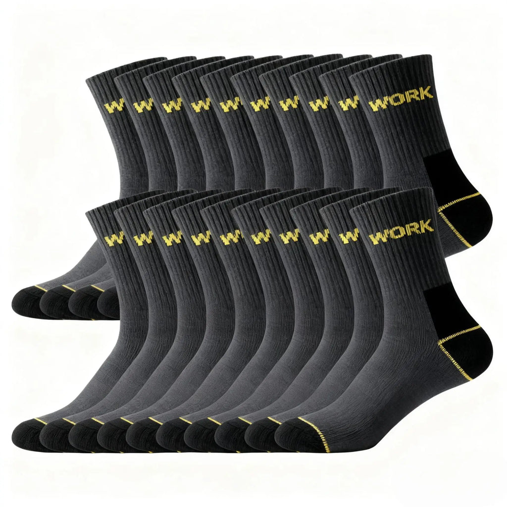 1/10/20Pairs Men's Crew Socks Breathable Moisture Wicking Sports Socks