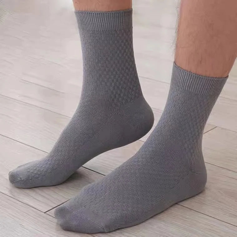 10Pairs/Lot Men's Bamboo Socks Comfortable Breathable Casual