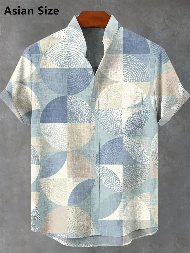 Vintage Men's Shirt 3D Printed Shirt