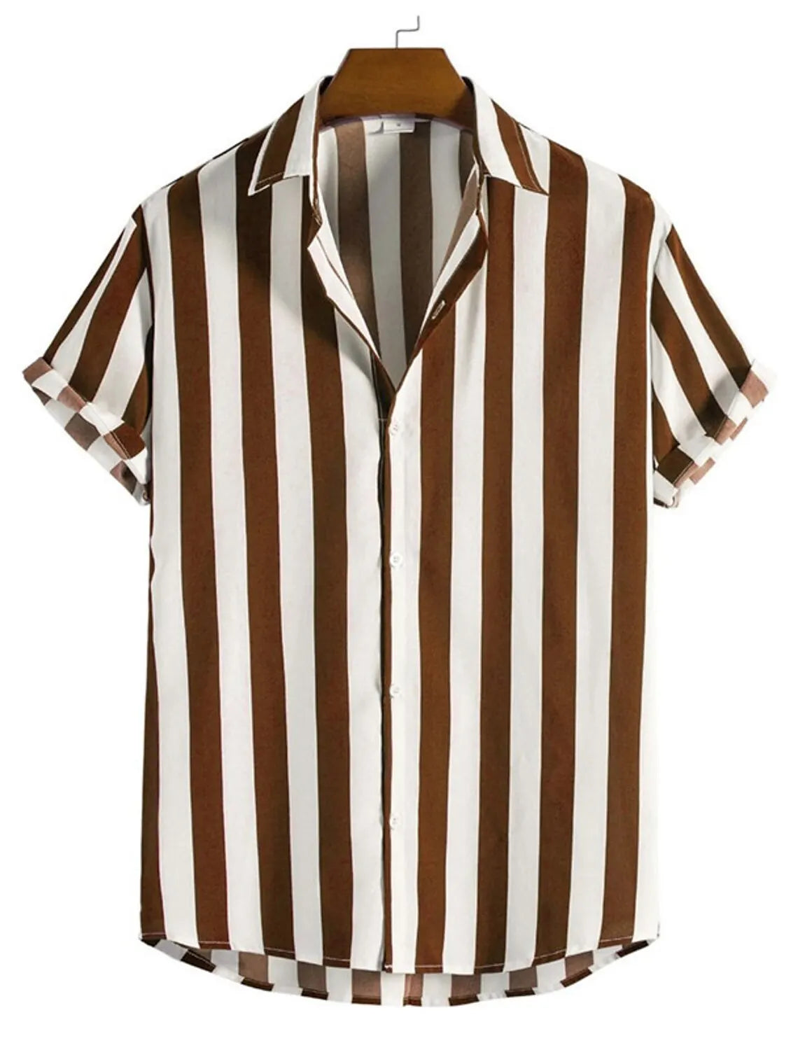 Striped Simple men's Shirt Casual Loose