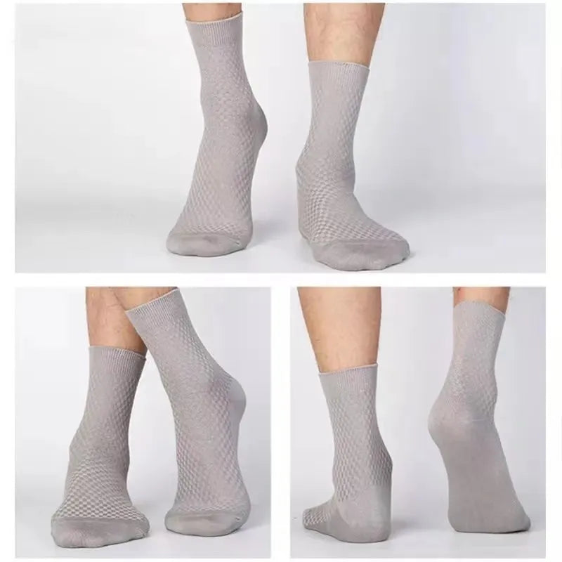 10Pairs/Lot Men's Bamboo Socks Comfortable Breathable Casual