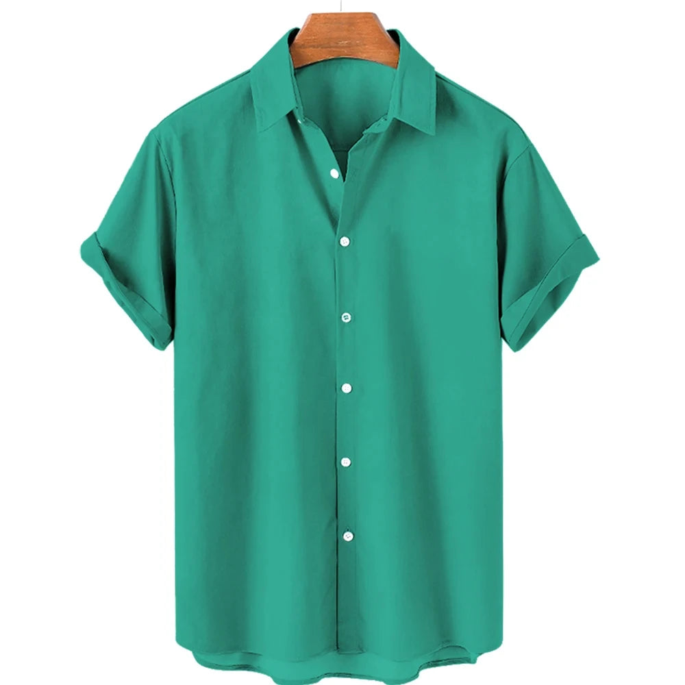 Solid Color Shirt For Men