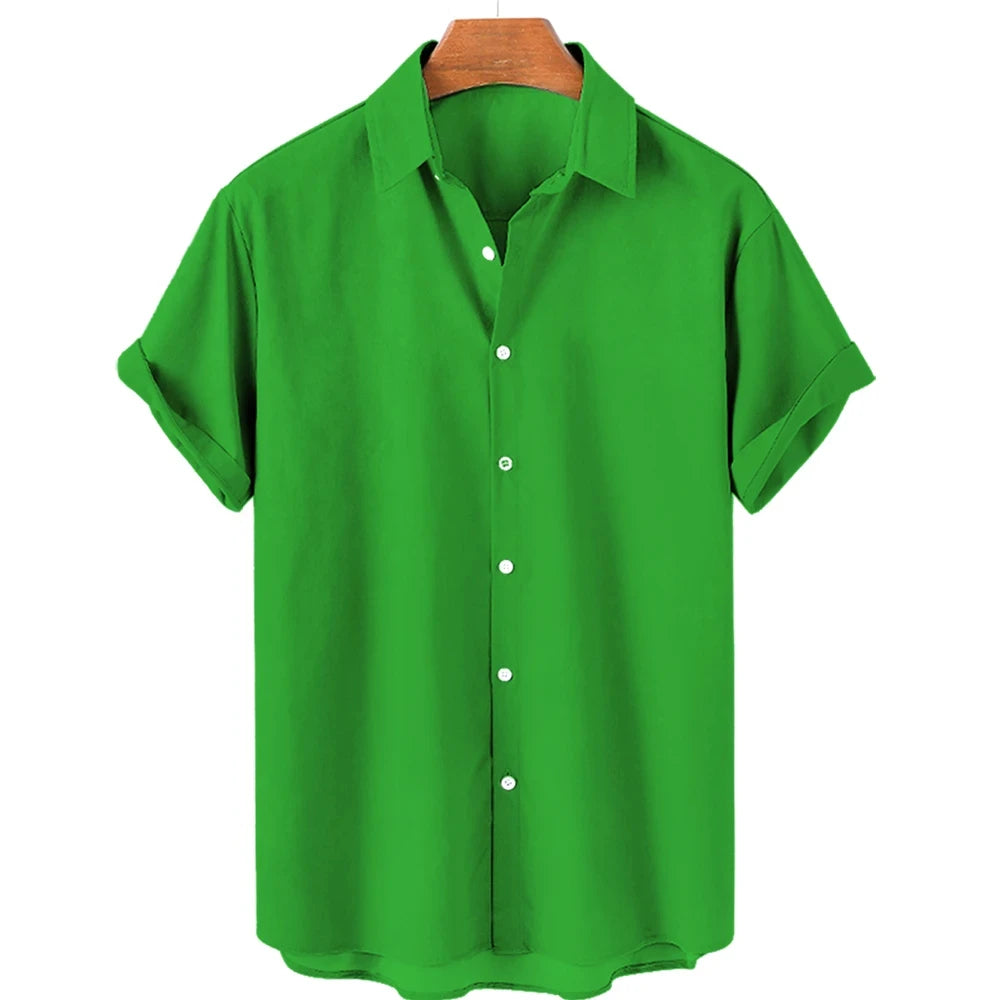 Solid Color Shirt For Men