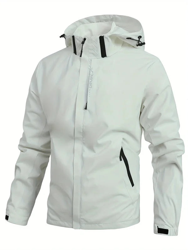 Men's Waterproof Rain Jacket Lightweight Outer Hooded