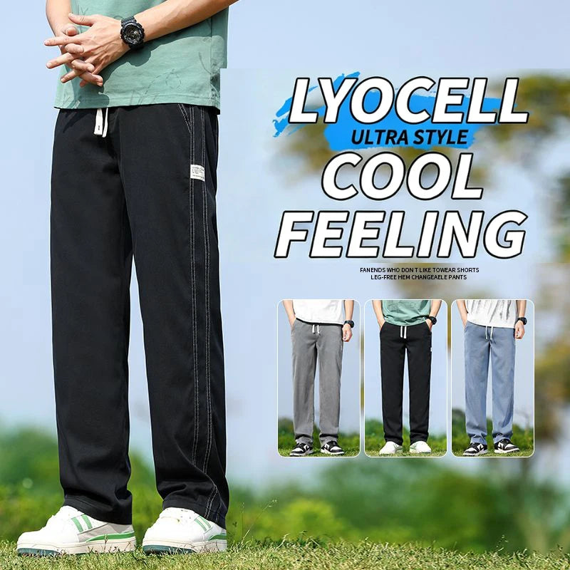 Thin Loose Straight Denim Pants