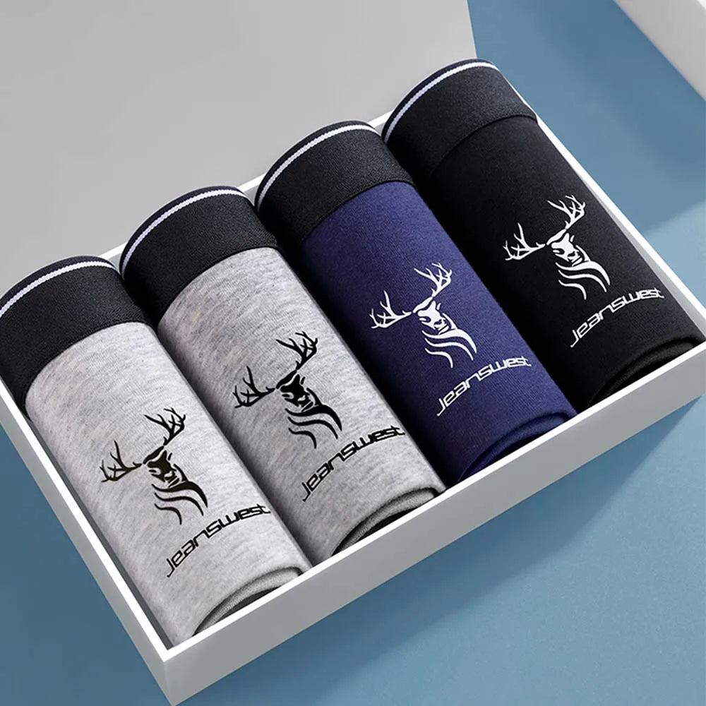 4/8Pcs Boxers Man Breathable Cotton Man Underwear
