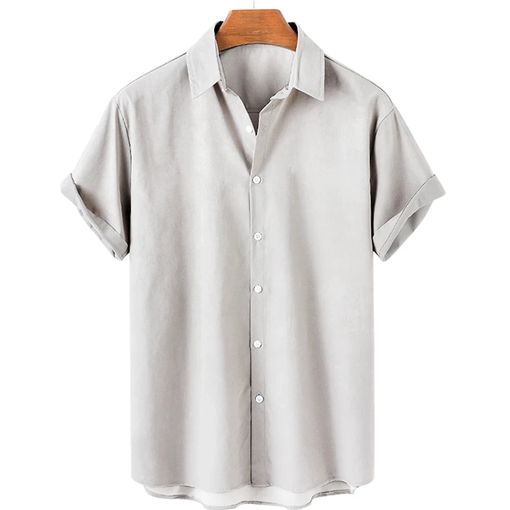 Solid Color Shirt For Men