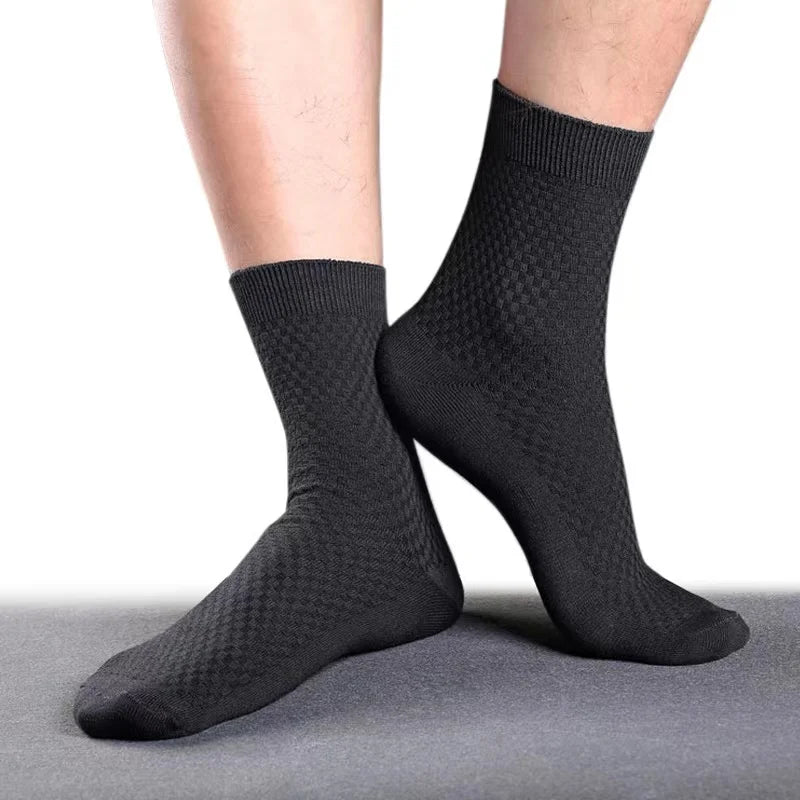 10Pairs/Lot Men's Bamboo Socks Comfortable Breathable Casual