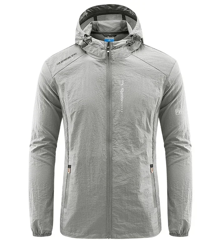 UV Protection Windbreaker Quick Dry Jacket Outdoor Sun-Protective Thin Hiking Fishing Cycling Hooded Sport Light