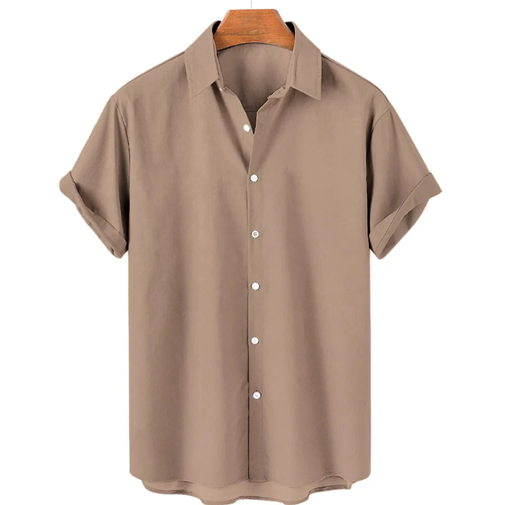 Solid Color Shirt For Men