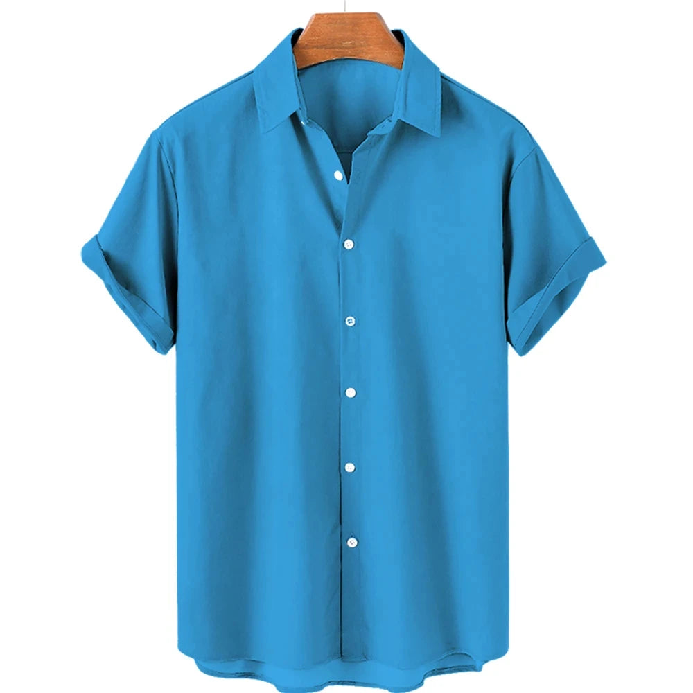Solid Color Shirt For Men