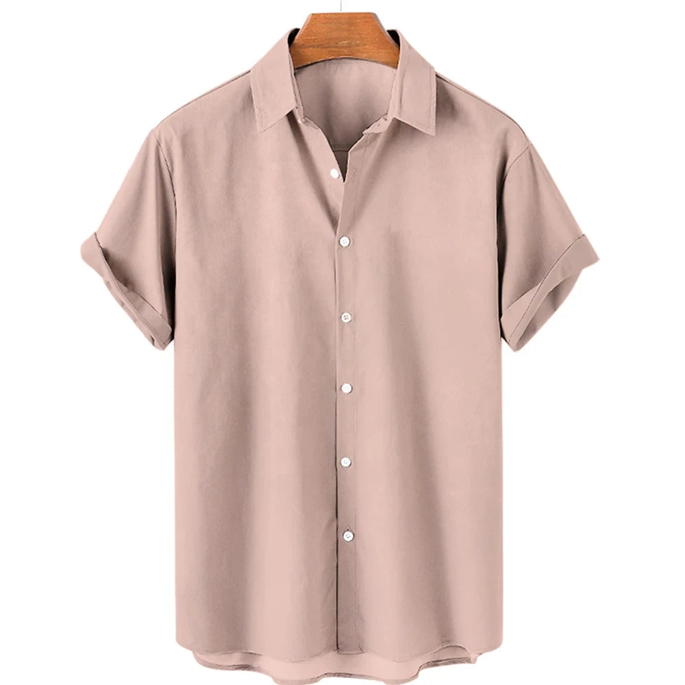 Solid Color Shirt For Men