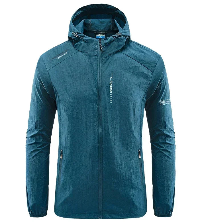 UV Protection Windbreaker Quick Dry Jacket Outdoor Sun-Protective Thin Hiking Fishing Cycling Hooded Sport Light