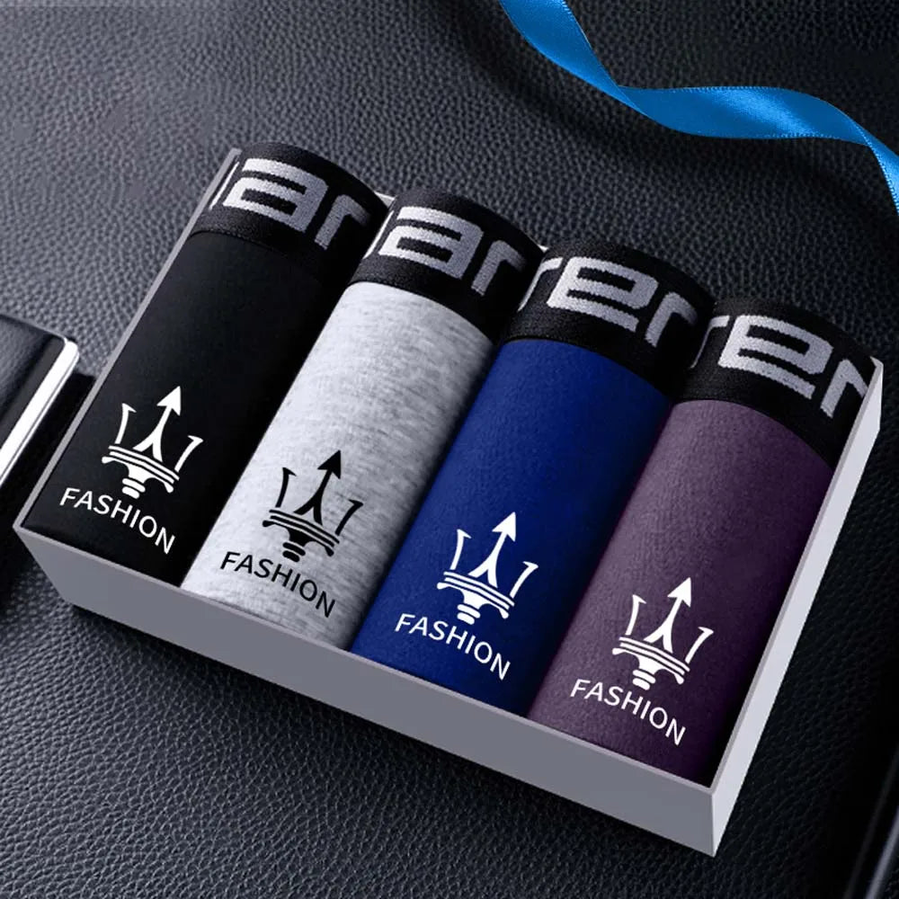4/8Pcs Boxers Man Breathable Cotton Man Underwear
